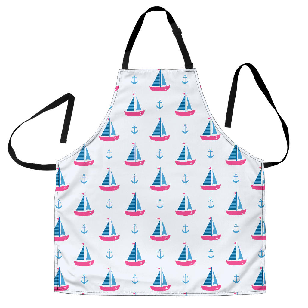 Sailboat Anchor Pattern Adjustable Apron