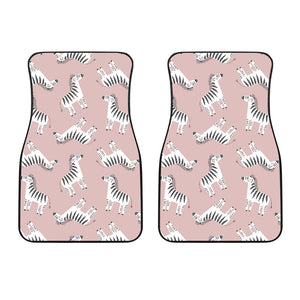 Cute Zebra Pattern Front Car Mats
