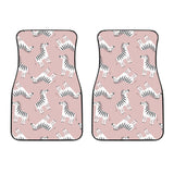 Cute Zebra Pattern Front Car Mats
