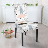 Polar Bears Star Poka Dot Pattern Dining Chair Slipcover