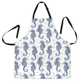 Seahorse Pattern Background Adjustable Apron