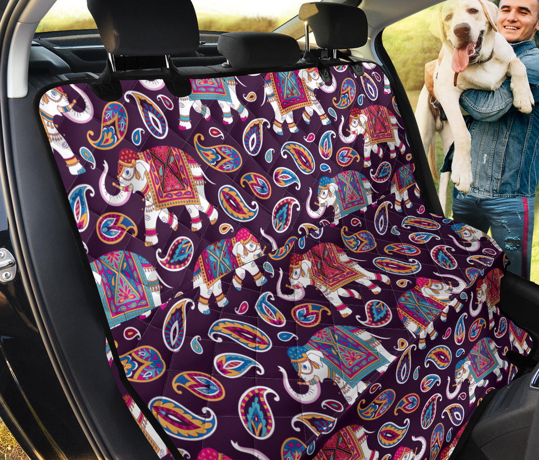 Elephant Indian Style Ornament Pattern Dog Car Seat Covers