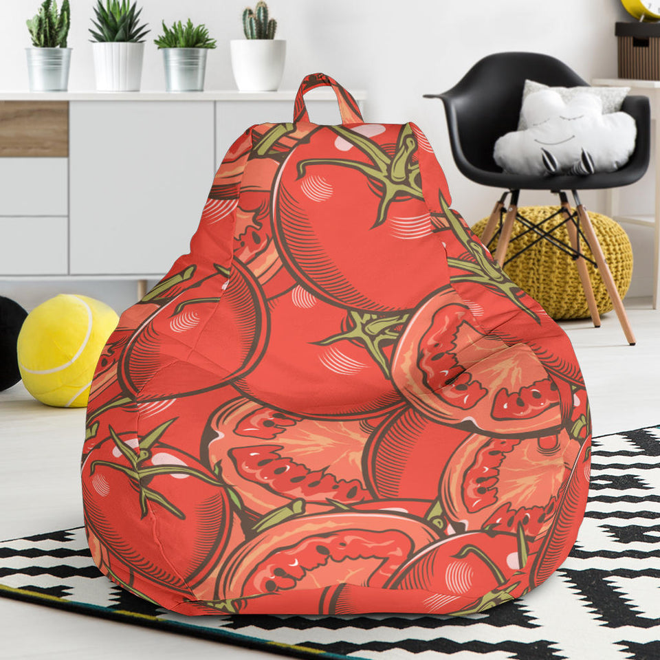 Red Tomato Pattern Bean Bag Cover