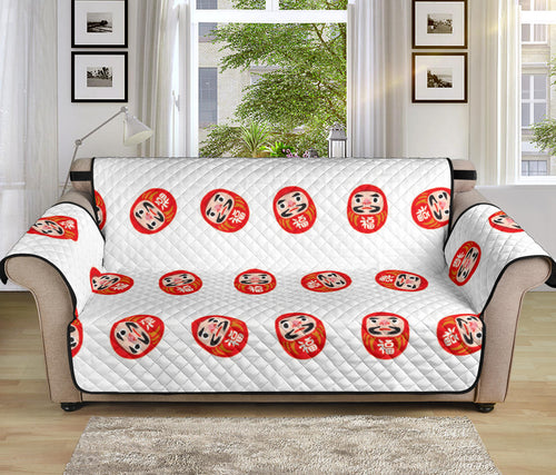 Daruma japanese wooden doll pattern Sofa Cover Protector