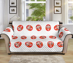 Daruma japanese wooden doll pattern Sofa Cover Protector