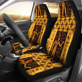 Egypt Hieroglyphics Pattern Print Design 05 Universal Fit Car Seat Covers