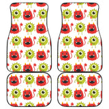Alien Pattern Print Design 05 Front and Back Car Mats