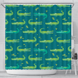 Crocodile Pattern Shower Curtain Fulfilled In US