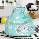 Cute Koalas Blue Background Pattern Bean Bag Cover
