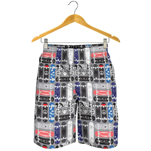 Skate Board Pattern Print Design 04 Men Shorts