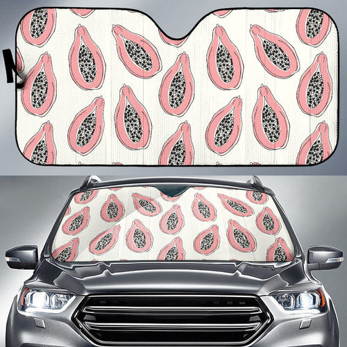 Papaya Pattern Car Sun Shade