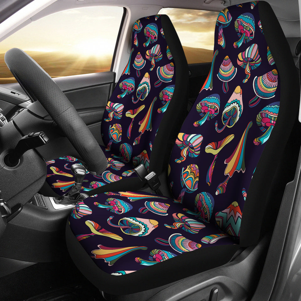 Colorful Mushroom Pattern Universal Fit Car Seat Covers