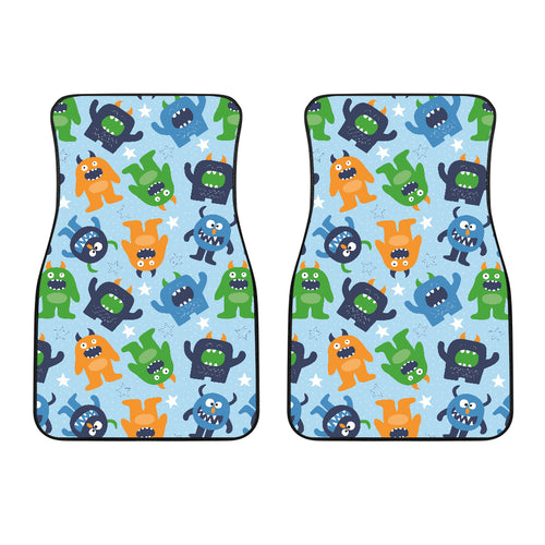 Alien Pattern Print Design 04 Front Car Mats