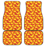 Potato Chips Pattern Print Design 05 Front and Back Car Mats
