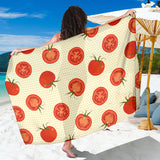 Tomato Dot Background Sarong
