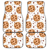 Chocolate Chip Cookie Pattern Front And Back Car Mats