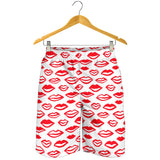 Lips Pattern Print Design 05 Men Shorts