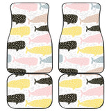 Whale Dot Pattern Front And Back Car Mats