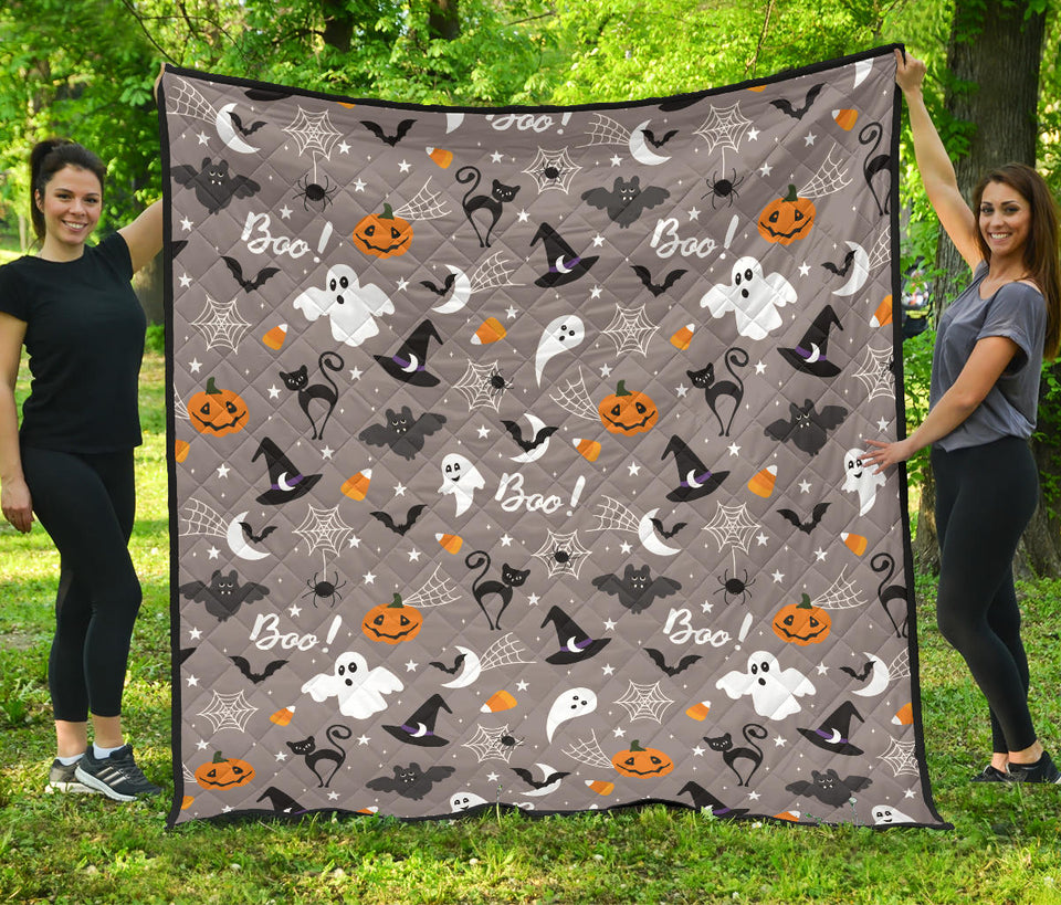 Halloween Design Pattern Premium Quilt