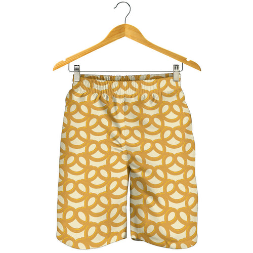 Pretzels Pattern Print Design 01 Men Shorts