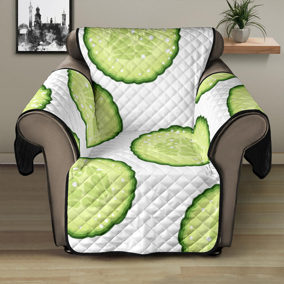 Cucumber slices pattern Recliner Cover Protector