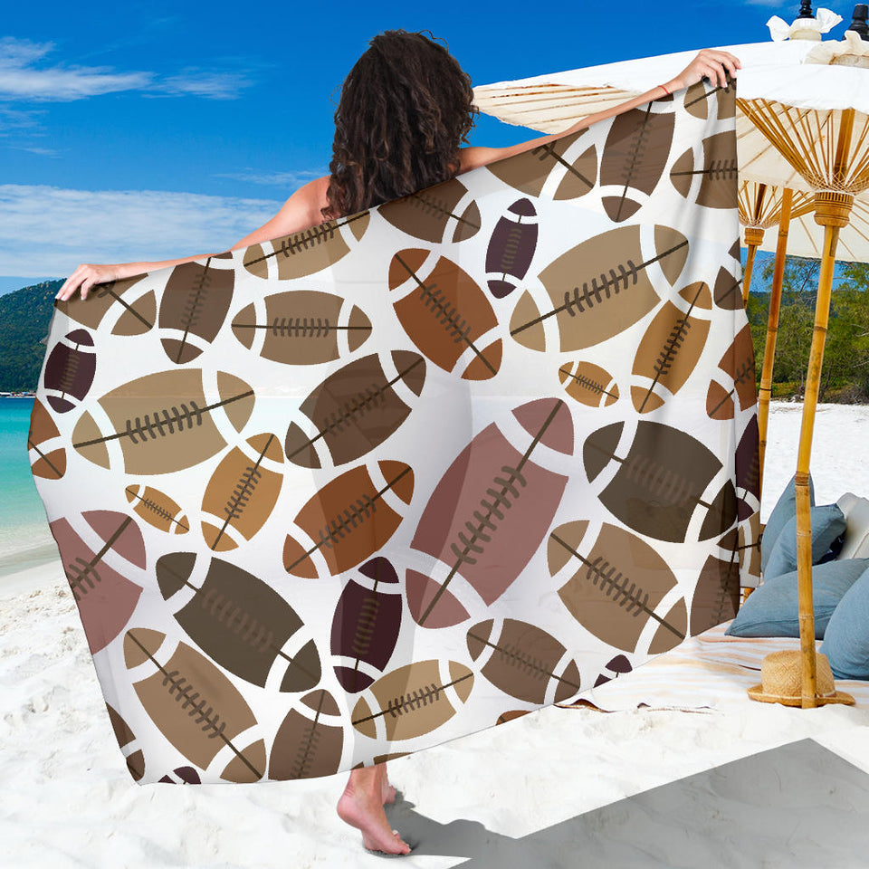 American Football Ball Pattern Sarong