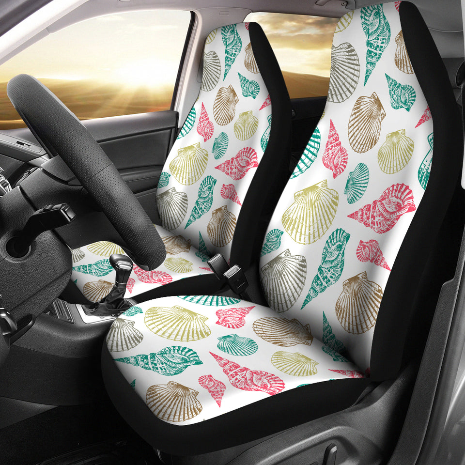 Colorful Shell Pattern  Universal Fit Car Seat Covers