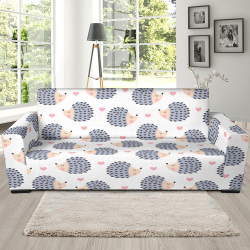 Hedgehog Pattern Print Design 04 Sofa Slipcover