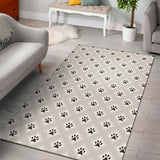 Dog Paws Pattern Print Design 03 Area Rug