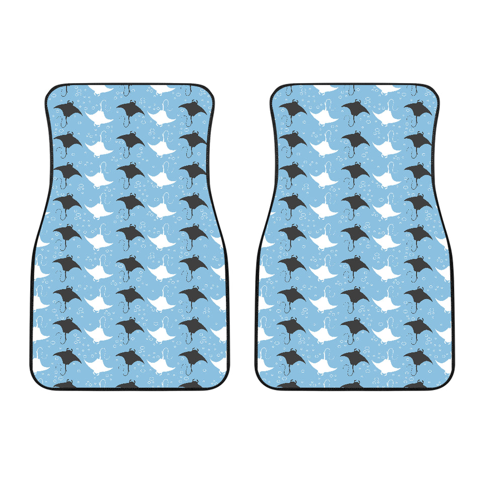 Stingray Pattern Print Design 03 Front Car Mats