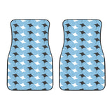 Stingray Pattern Print Design 03 Front Car Mats