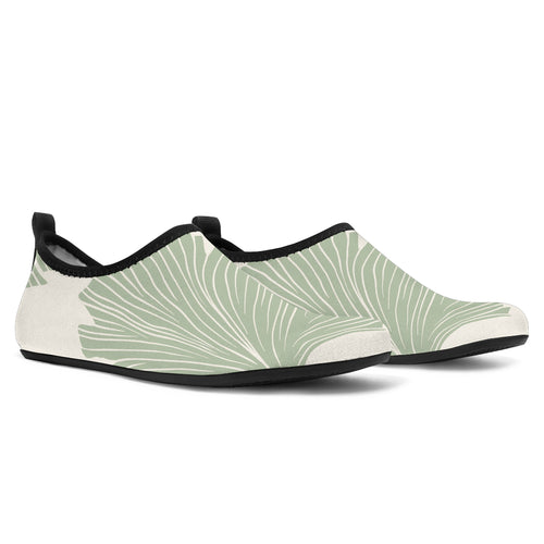 Ginkgo Leaves Pattern Aqua Shoes