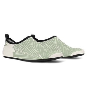 Ginkgo Leaves Pattern Aqua Shoes