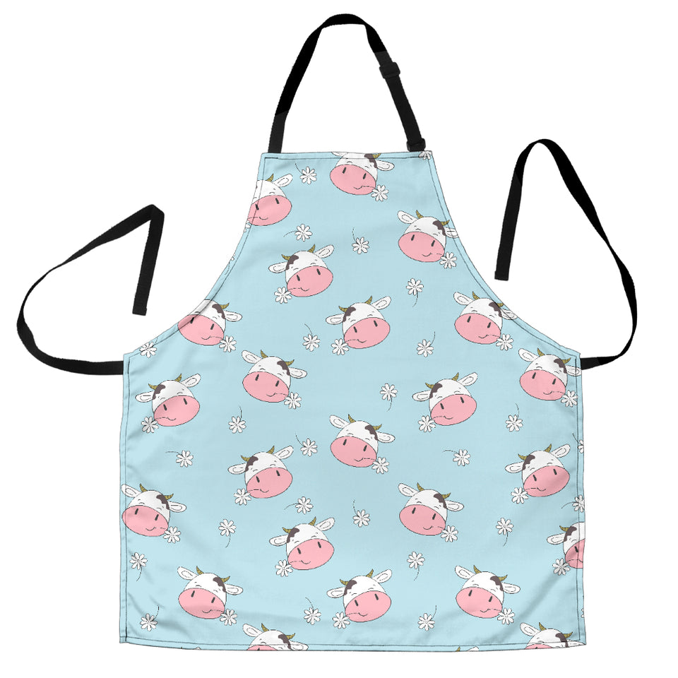 Cute Cow Flower Pattern Adjustable Apron