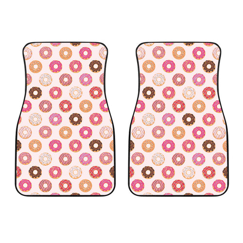 Colorful Donut Pattern Front Car Mats