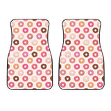 Colorful Donut Pattern Front Car Mats