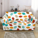 Colorful American Football Ball Pattern Loveseat Couch Slipcover