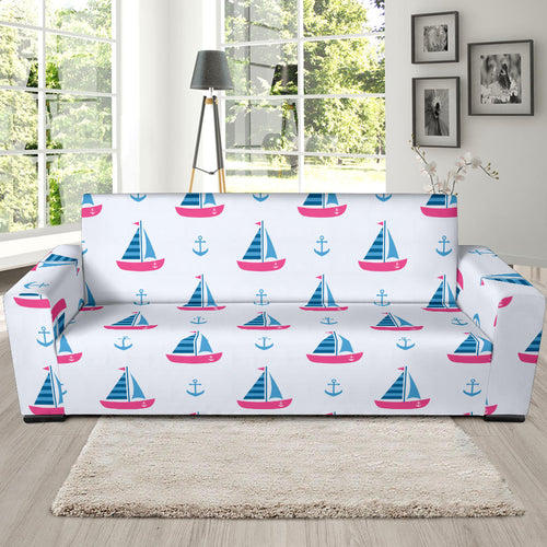 Sailboat Anchor Pattern Sofa Slipcover