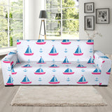 Sailboat Anchor Pattern Sofa Slipcover