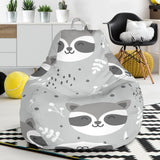 Cute Raccoons Leaves Dot Bean Bag Cover