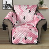 Pink flamingos pattern background Recliner Cover Protector