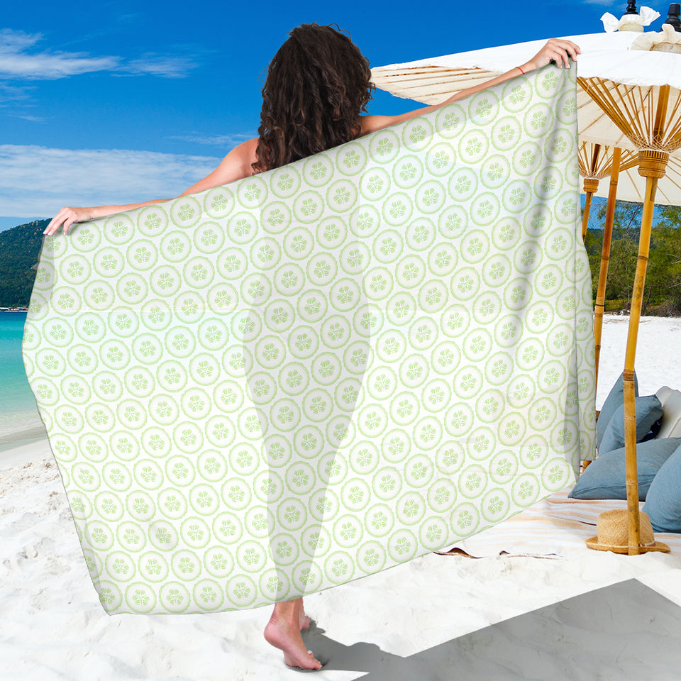 Cucumber Pattern Background Sarong