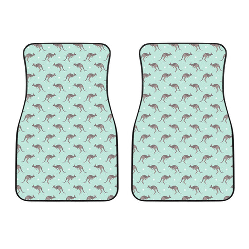 Kangaroo Pattern Background Front Car Mats