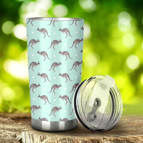 Kangaroo Pattern Background Tumbler