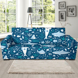 Cute Shark Pattern Sofa Slipcover