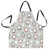 Cute Penguin Christmas Pattern Adjustable Apron