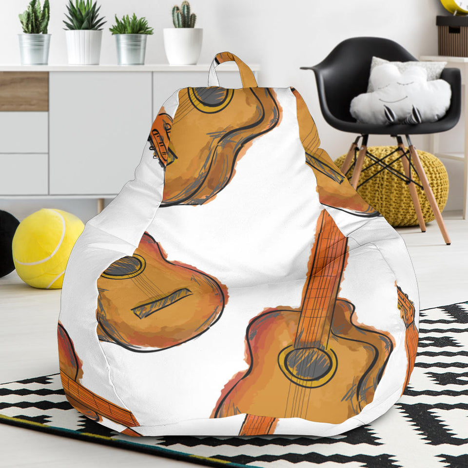 Paint Guitar Pattern Bean Bag Cover