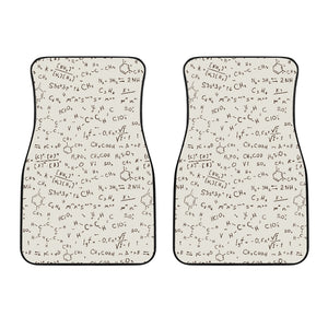 Chemistry Periodic Table Pattern Print Design 04 Front Car Mats