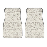 Chemistry Periodic Table Pattern Print Design 04 Front Car Mats