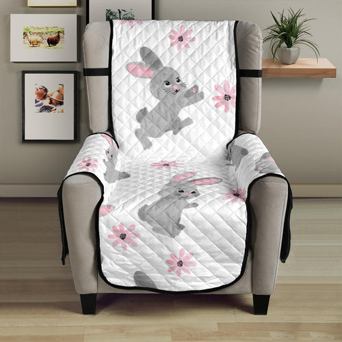 Watercolor cute rabbit pattern Chair Cover Protector